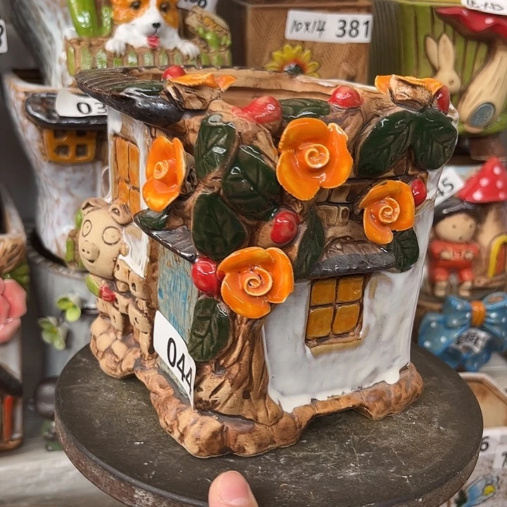 粗陶材质多肉花盆