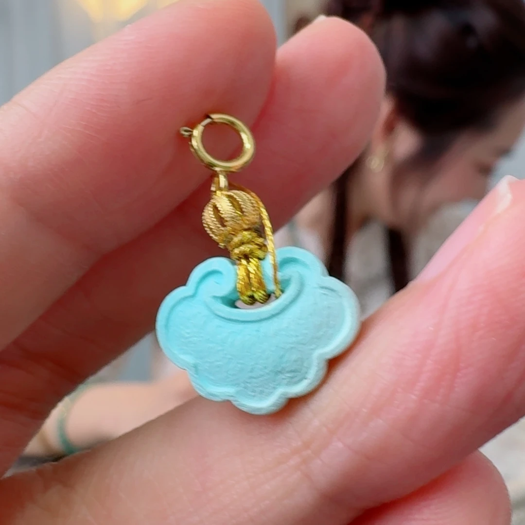 绿松石18K金镶嵌珠宝奇石