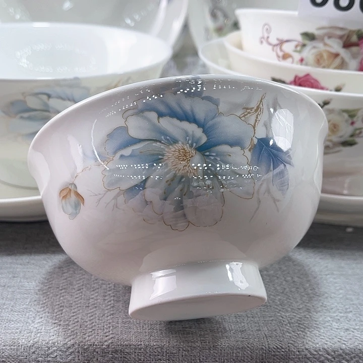 景德镇陶瓷饭碗五寸十个