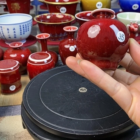 【闪购商品】景德镇名陶雅玩原矿郎红