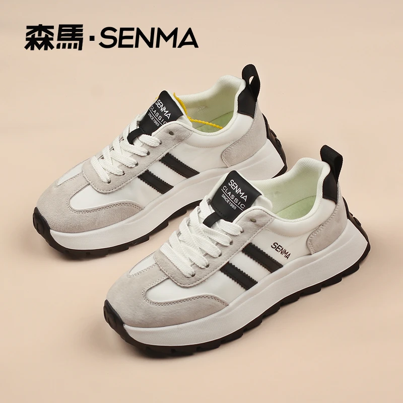 森马男鞋冬季情侣防滑透气厚款时尚休闲老爹鞋厚底时尚潮鞋运动鞋