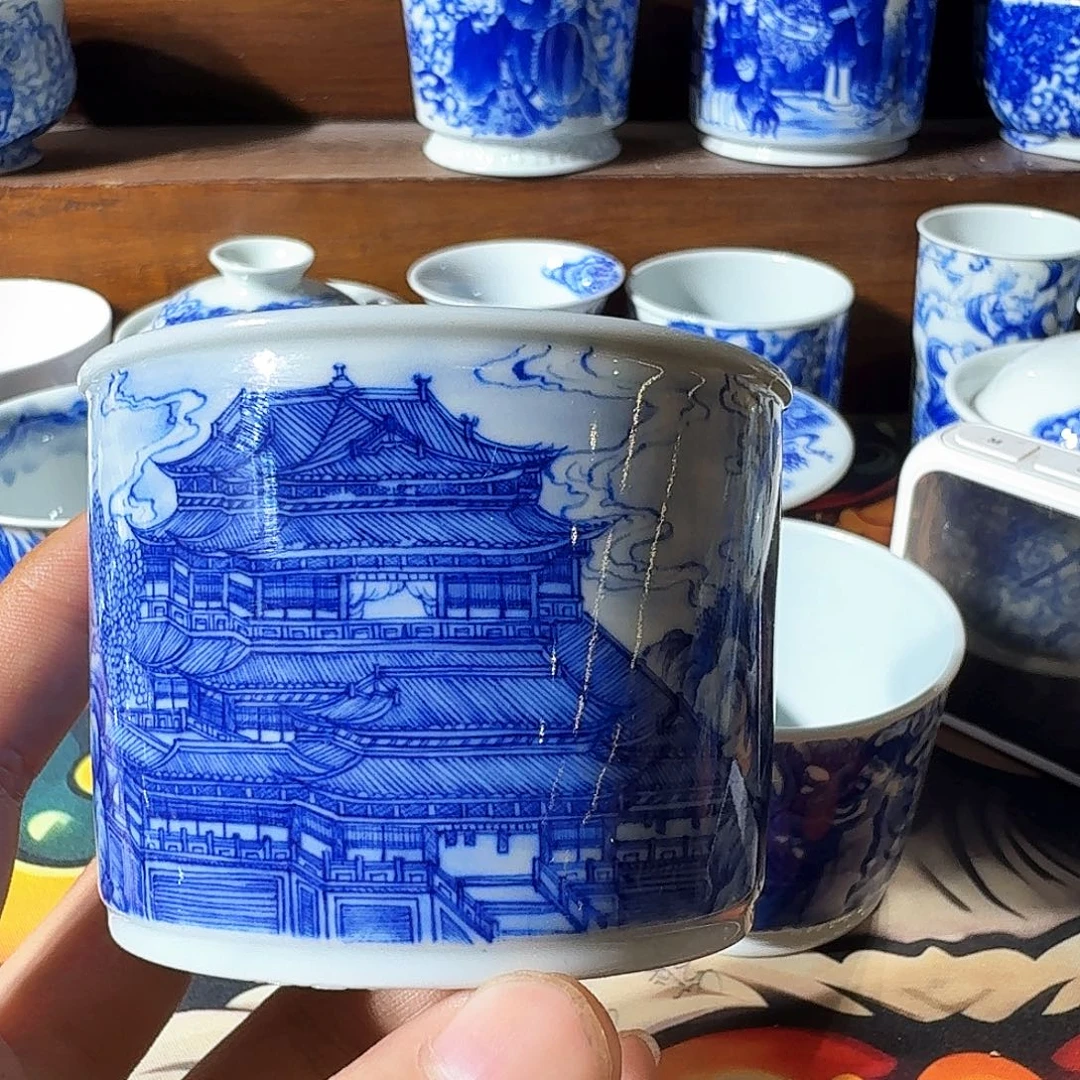 泥塑花***c主人杯手工手绘微瑕