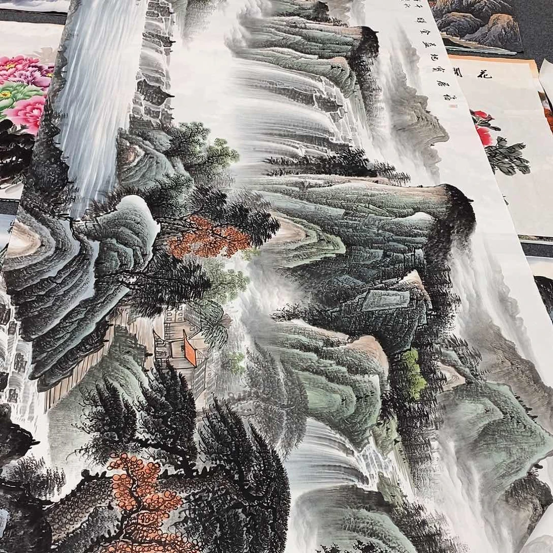 国画画画真的画画画