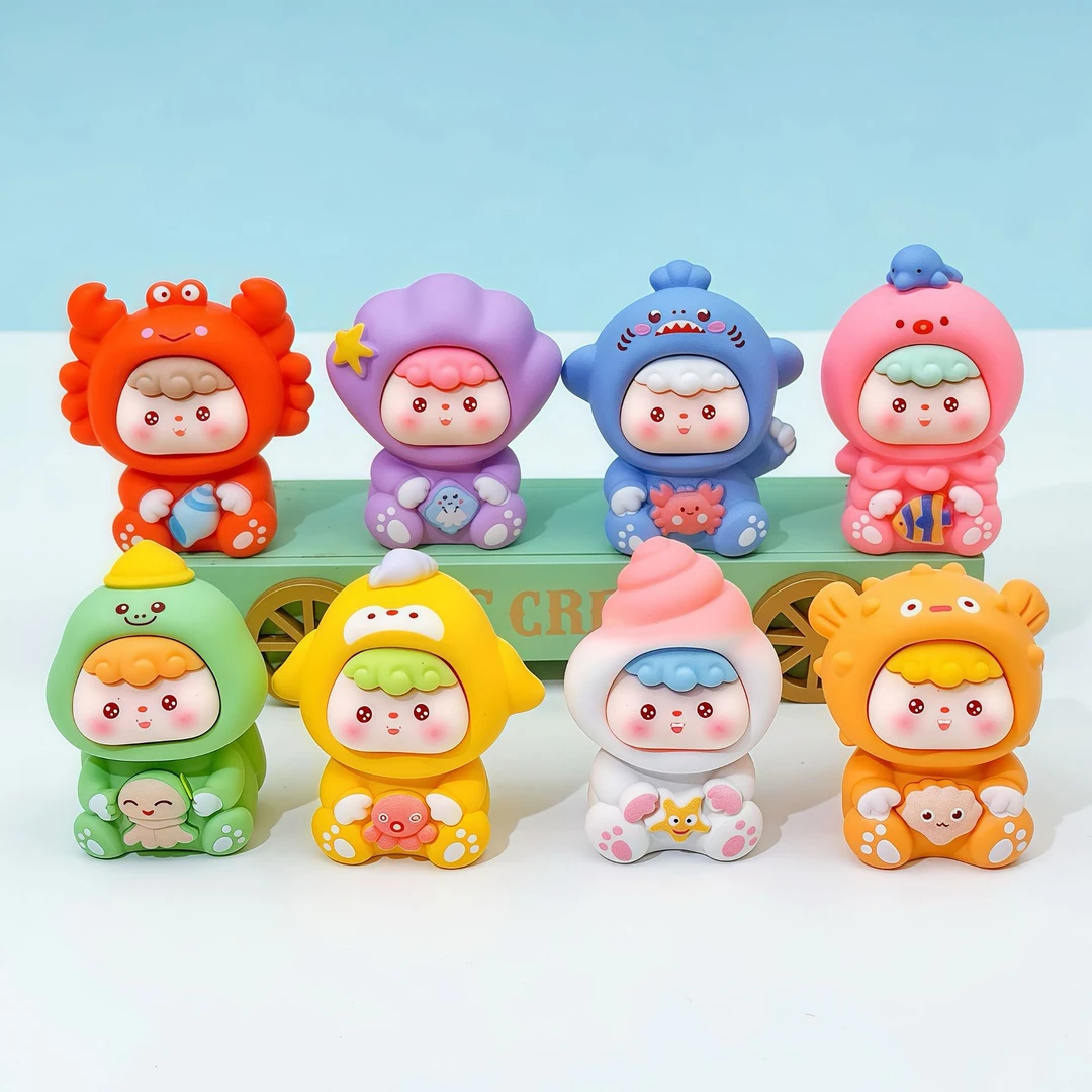 【九宫格】海洋崽崽 卡通树脂小摆件 默认微瑕