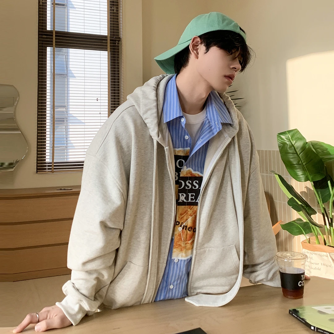 白口阳【北岛小镇】蝴蝶结绑带卫衣情侣春2025宽松连帽韩版上衣W252