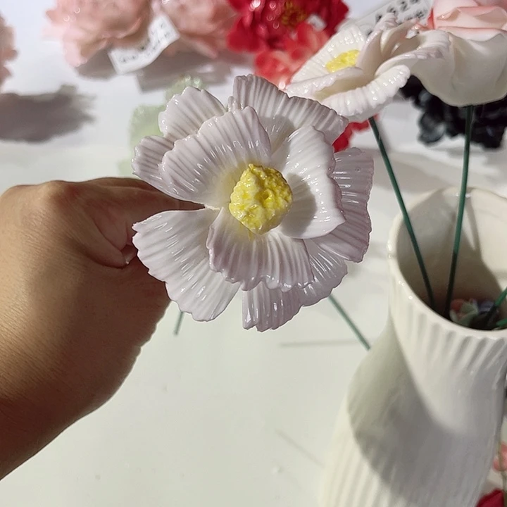瓷片德化工厂陶瓷手工捏花