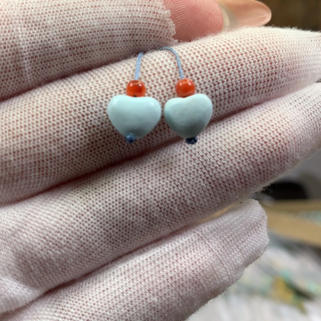 绿松石未镶嵌挂件