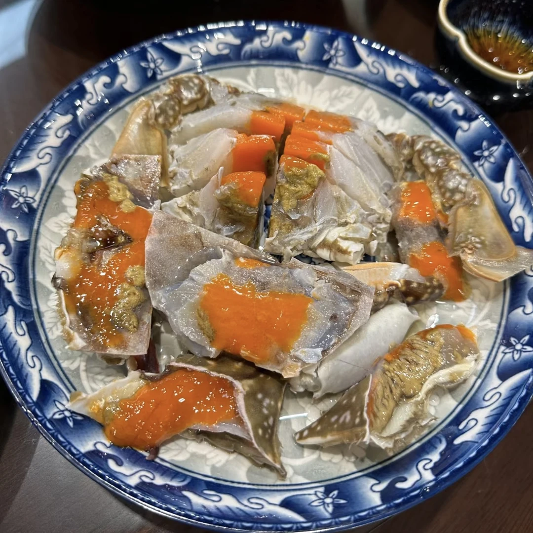 精品红膏呛蟹 3-8两/只 舟山宁波咸呛蟹 精选新鲜咸蟹 炝蟹 生吃