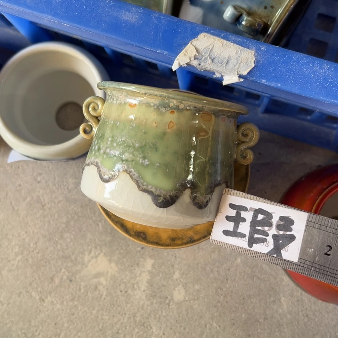 红陶瑕疵景德镇手工花盆