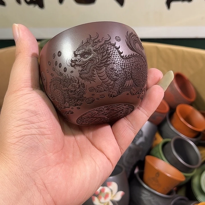 茶杯紫砂全手工紫砂主人杯