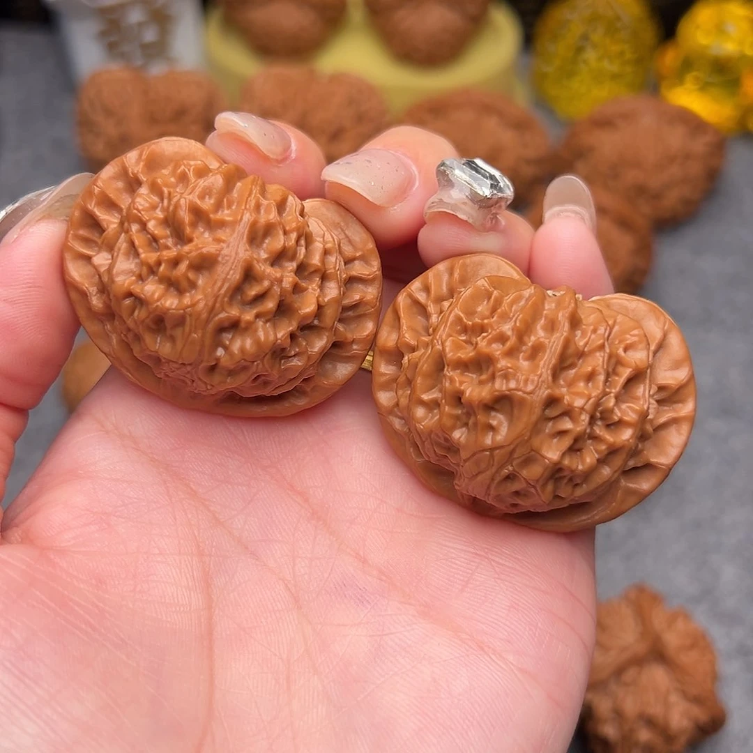 把件文玩核桃毕业精品精配桃心宫灯44全品绝配