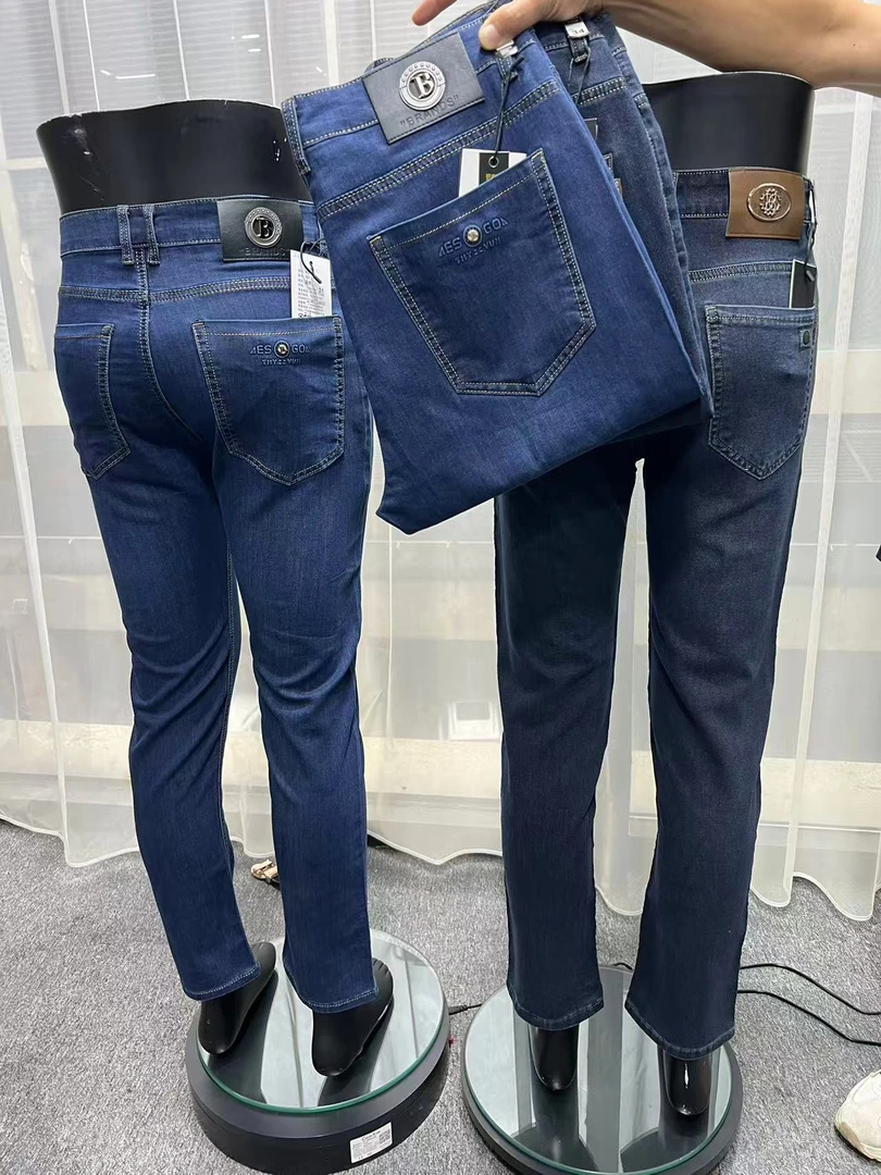 99冰丝直筒男士牛仔裤