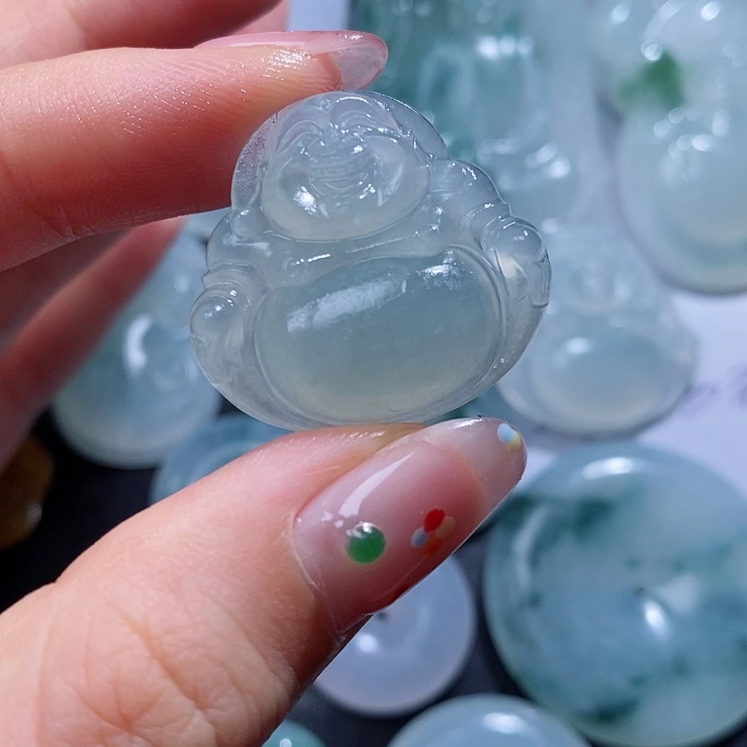 定制翡翠未镶嵌毛货付款后联系客服确认抛光