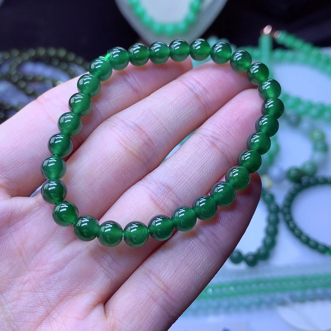 翡翠毛衣链未镶嵌