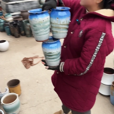 口14高20瑕疵盆子。