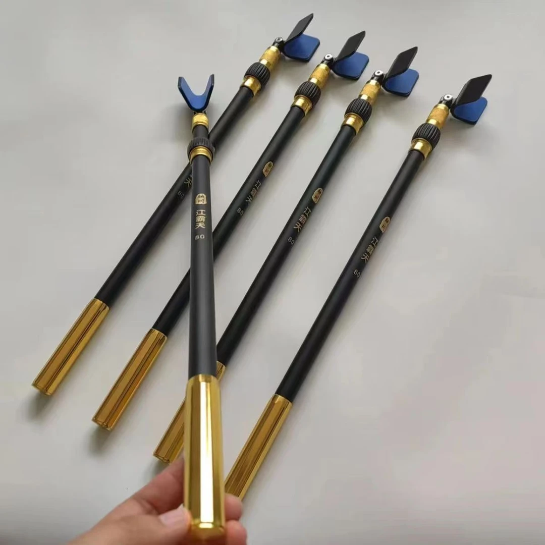 40变80带回弹短节碳素鱼竿支架钓箱配件竞技炮台架