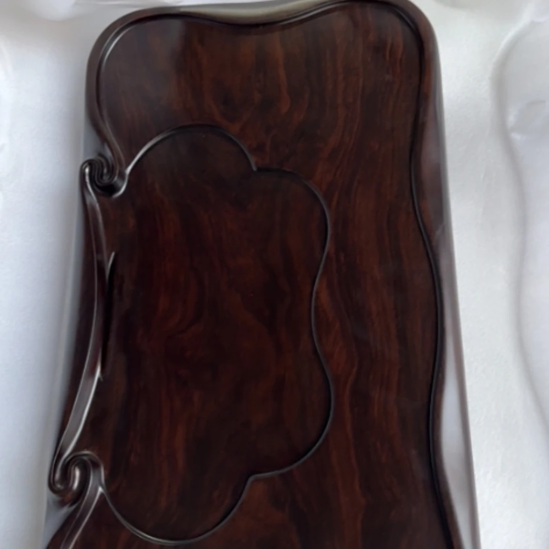 【闪购商品】海*哥非洲莫桑比克黑檀木茶盘56-30