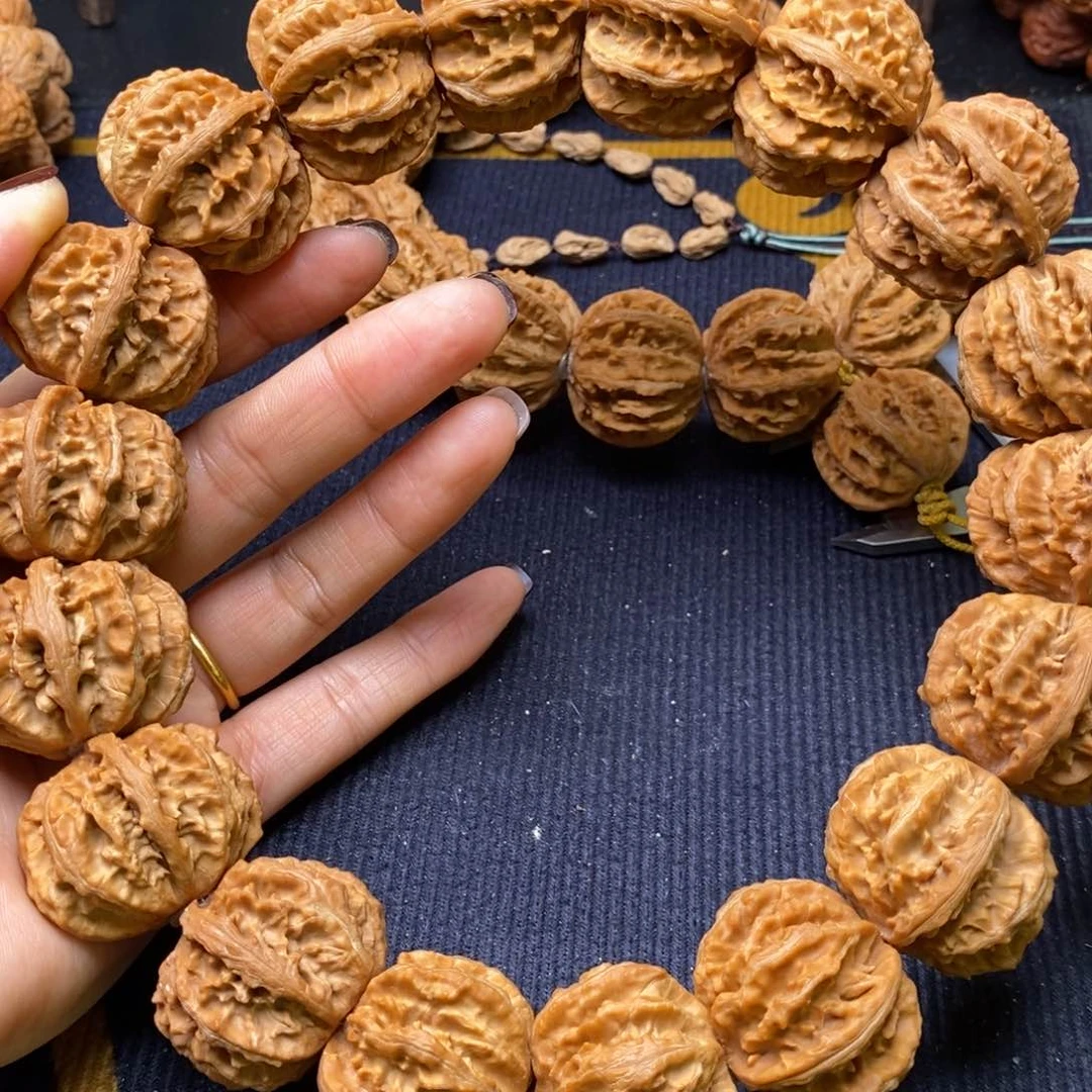 【闪购商品】吊坠文玩核桃沧**田粗筋霸王龙白茬