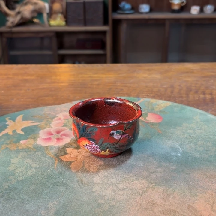 柴烧纯手工手绘陶瓷