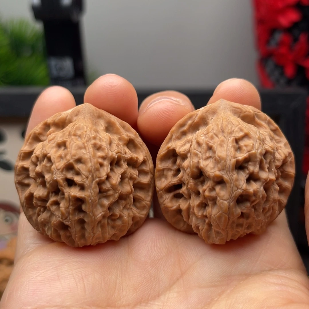 文玩核桃吊坠38野生石子磨