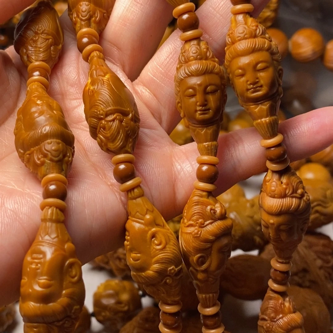 ە***࿐手串/手链橄榄核观音脖挂