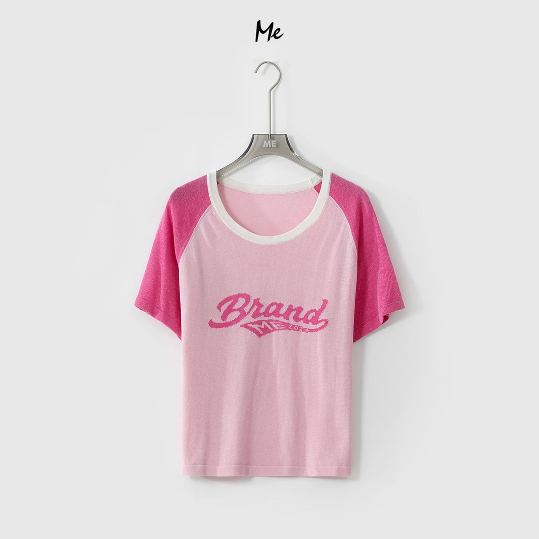 ME【可乐T】夏季新款女士显瘦通勤时尚百搭针织衫 MEQS3961