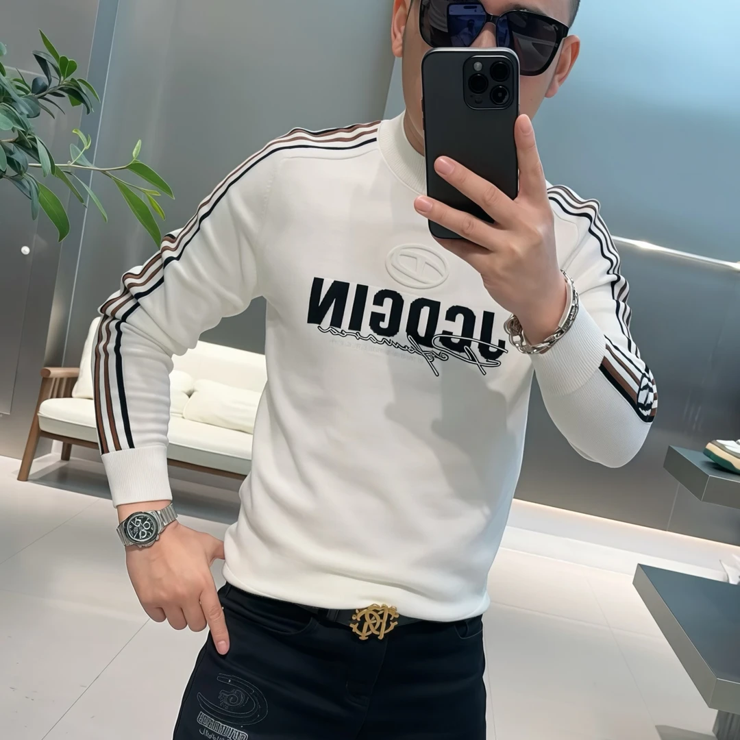 【VG轻奢】冬季新款高端浮雕刺绣时尚百搭羊毛衫55523