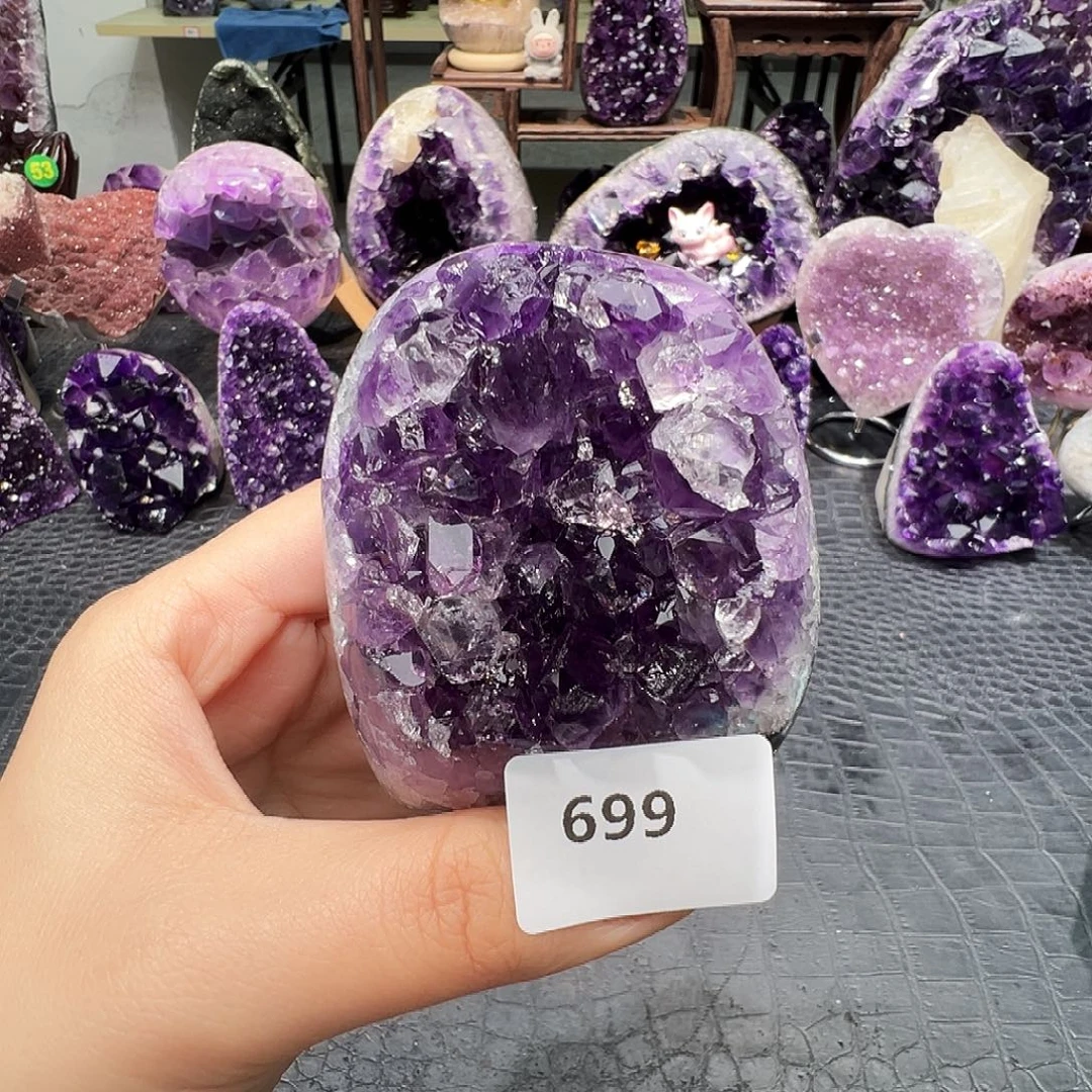 紫晶珠宝半成品未镶嵌