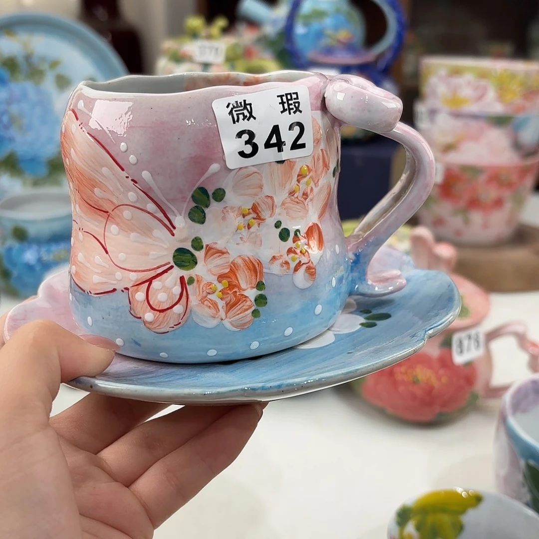 小***妃景德镇手绘高温釉下彩陶瓷茶具