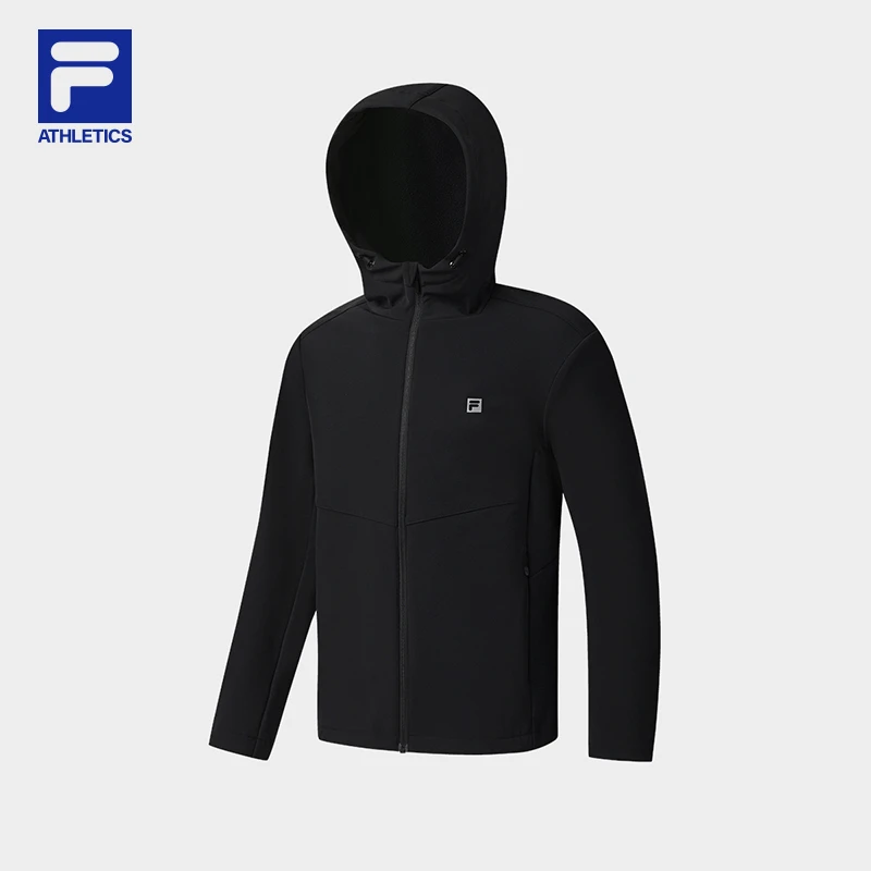 【加绒防风保暖】FILA/斐乐男防水梭织运动户外休闲连帽A51M541704F