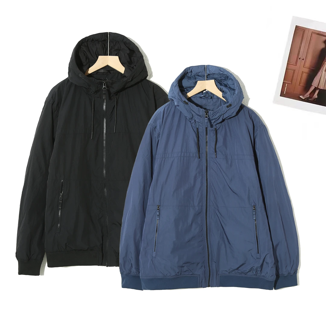 【特价】时尚夹克款连帽夹棉男女同款户外休闲宽松防风外套2G268