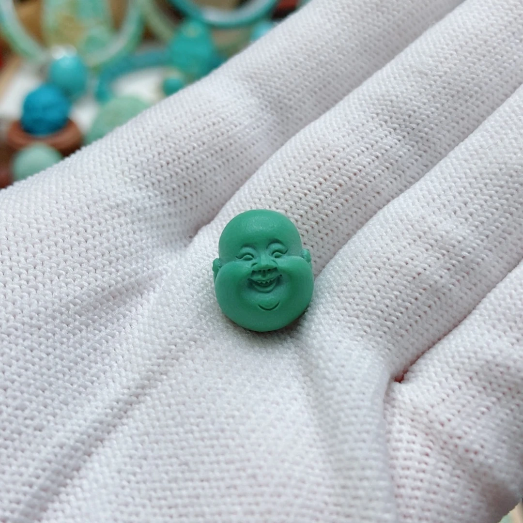 绿松石未镶嵌弥勒佛