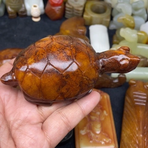 未镶嵌蛇纹石玉颈饰45