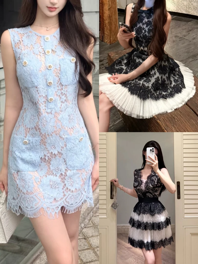 A1001-1100 气质淑女连衣裙夏季