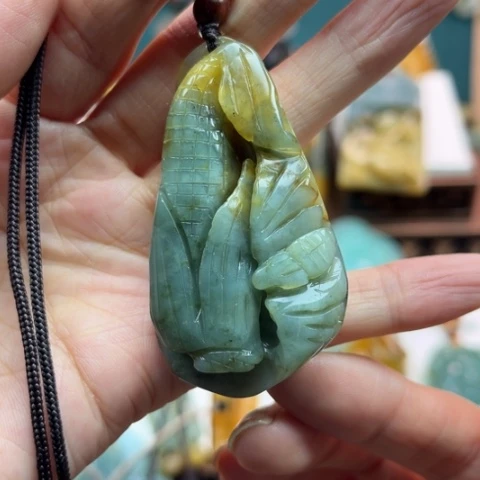 岫玉挂件未镶嵌挂件