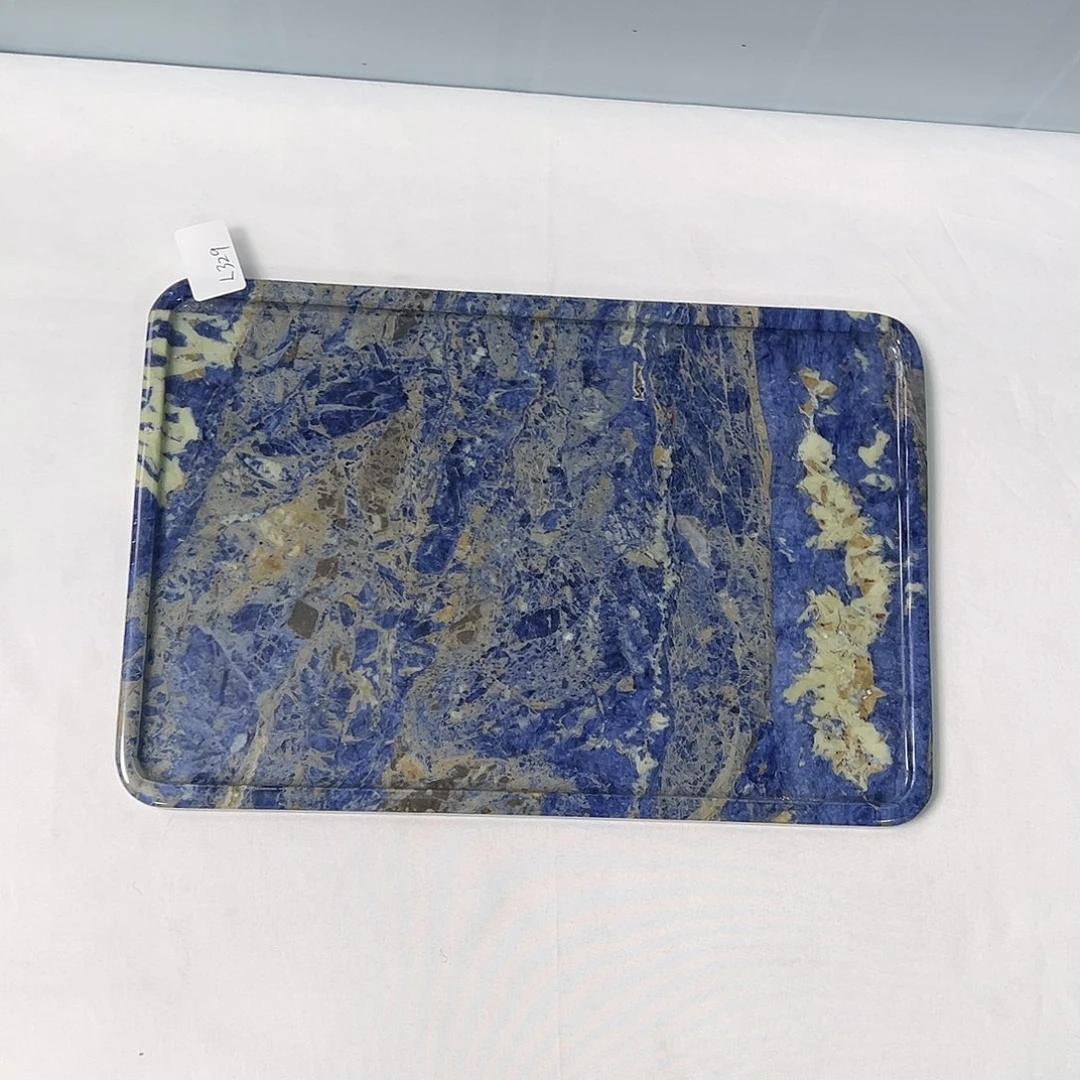 石材玻利维亚蓝。 茶盘20.30。