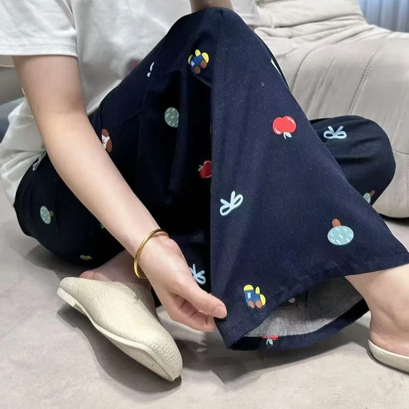 卡通睡裤遛弯裤家居空调裤