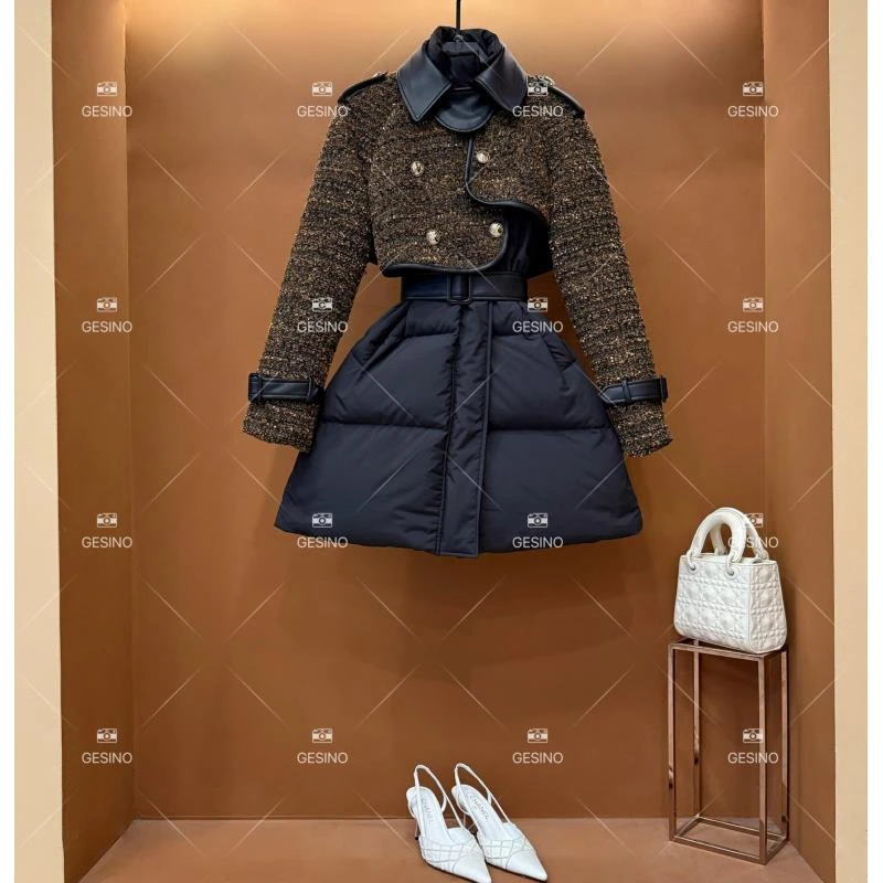 【悠悠】秋冬气质设计师中长款外套短款休闲百搭QD-2025092