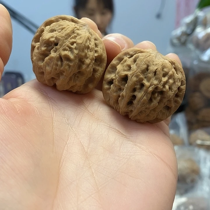 把件文玩核桃35闷尖石墩小众
