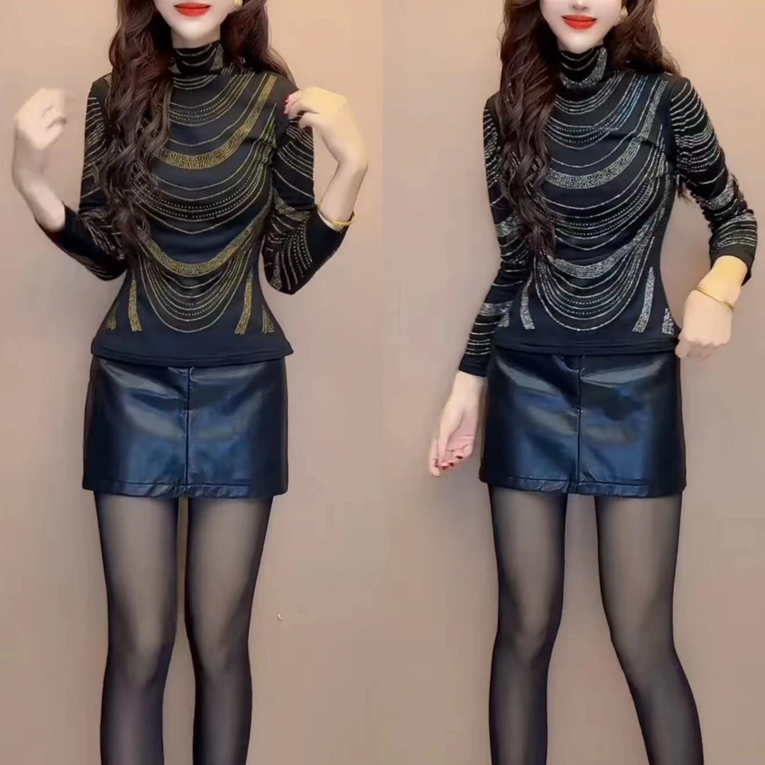 立领长袖高领T恤秋冬内搭显瘦1121