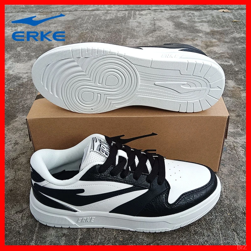 erke/鸿星尔克男士休闲运动鞋冬季复古男鞋低帮板鞋新款女鞋舒适