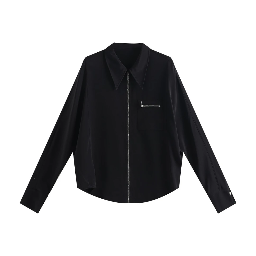 【HUIHUI】弹力重绉休闲桑蚕丝衬衫2024新款真丝上衣女 YJHY-62102