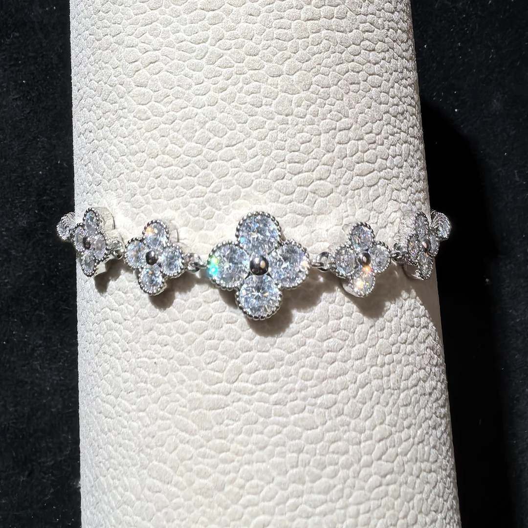 铜合金合成锆石手链 手链C272时尚轻奢手链