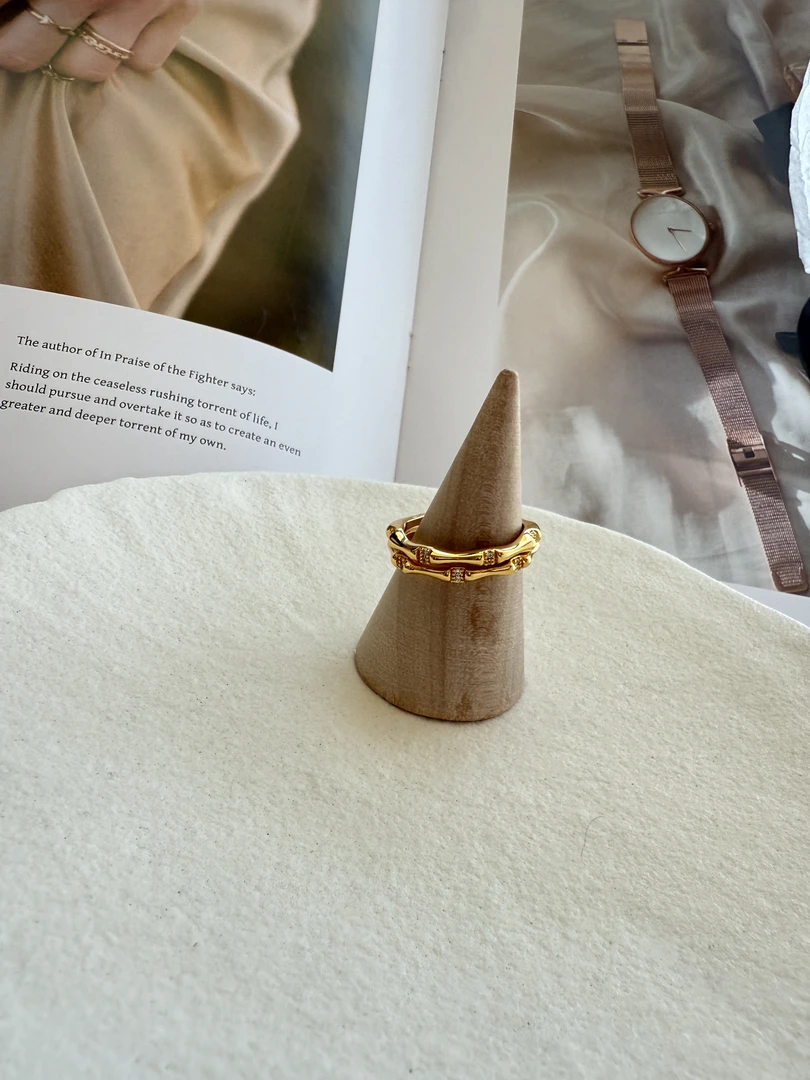 铜合金合成锆石戒指 时尚戒指（1247）