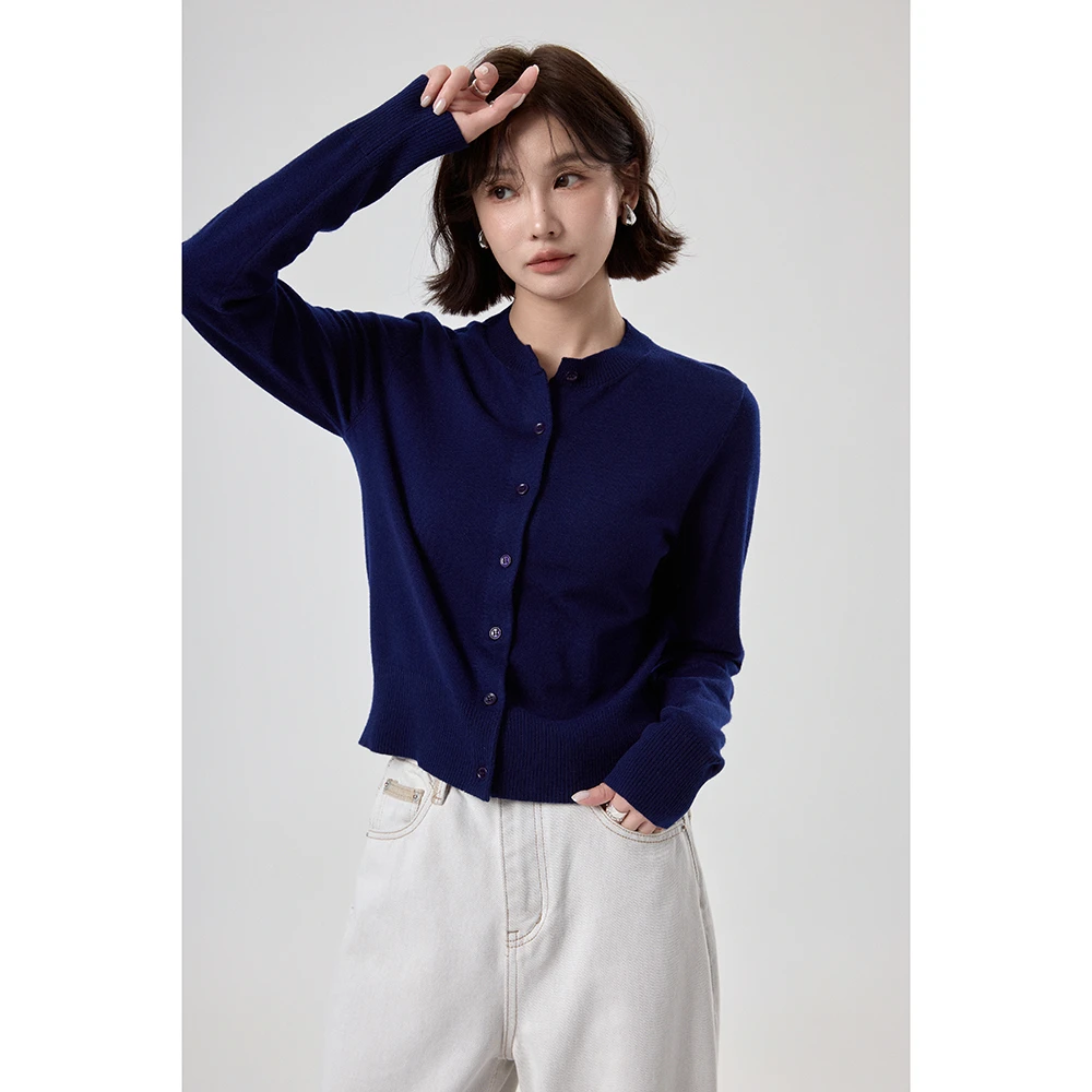 【静灡院】“极简衫”高质量温柔亲肤舒适开衫针织衫RIMMA4MY1201313