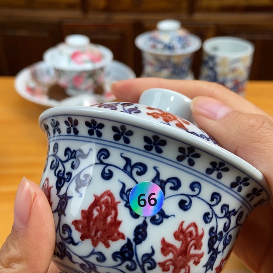 手绘现代茶具非古董