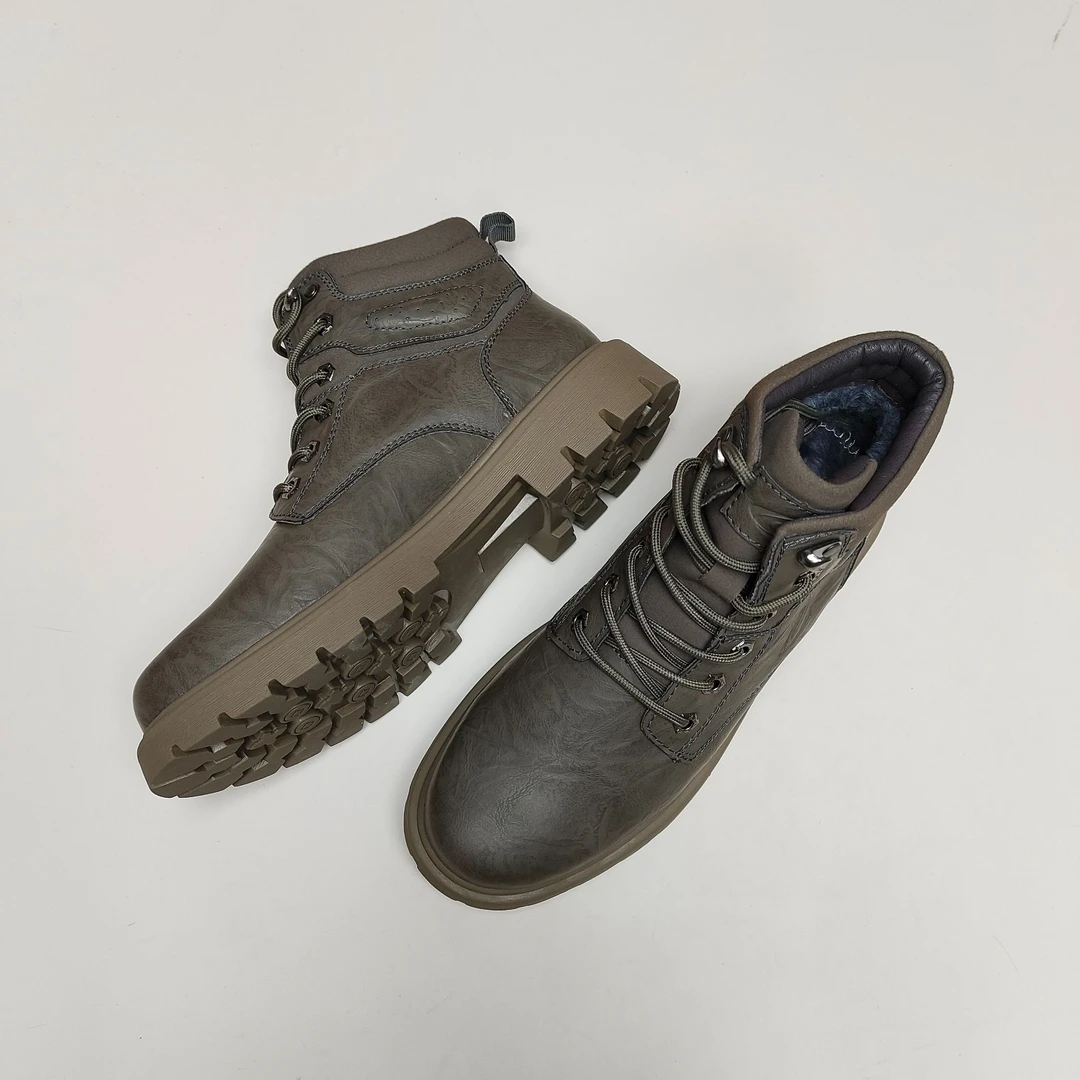 马丁靴男款 2024秋冬季爆款中高帮皮鞋男鞋  工装马丁靴 时尚休闲