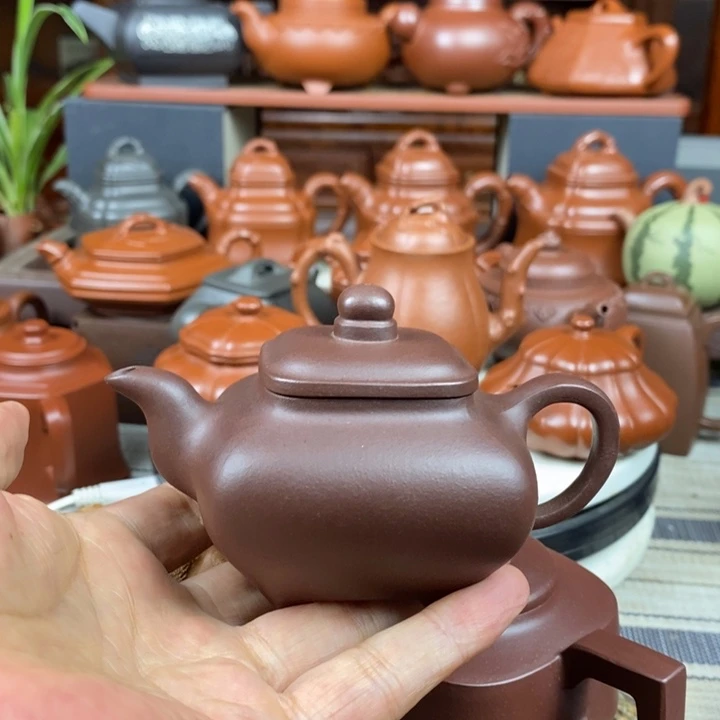 茶壶紫砂全手工传炉130-260-400cc原矿老紫泥特价