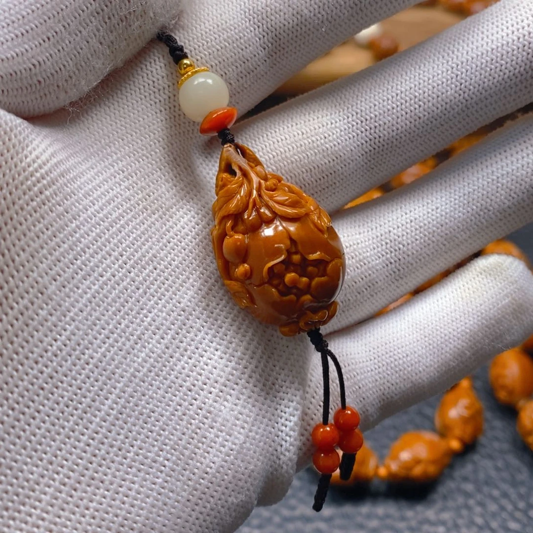 手串/手链橄榄核许忠英2.15石榴，多福多子
