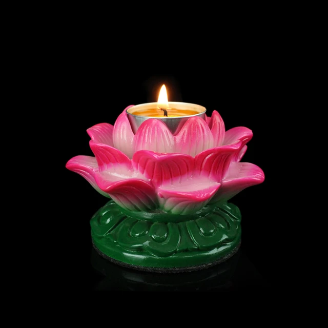 单星灯座佛具多功能莲花酥油座 蜡烛座 烛台 灯座 酥油灯供灯供佛